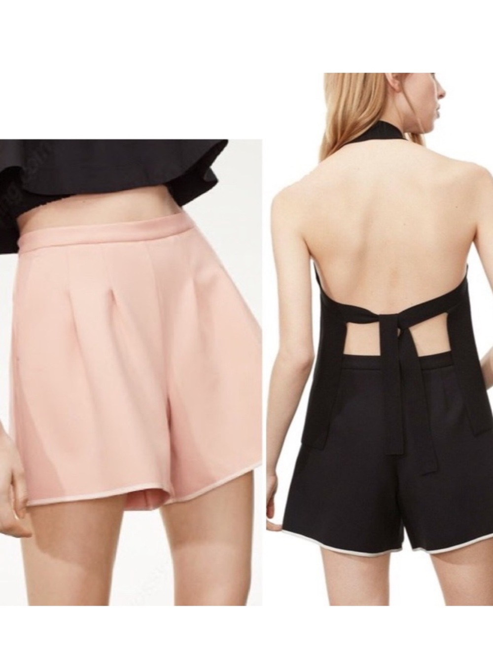 Wilfred Le Fou vintage inspired Black High-Waist Rosemere Shorts